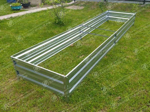 Грядка «Усиленная» оцинкованная 0.8*3м (высота 40 см) — изображение 1